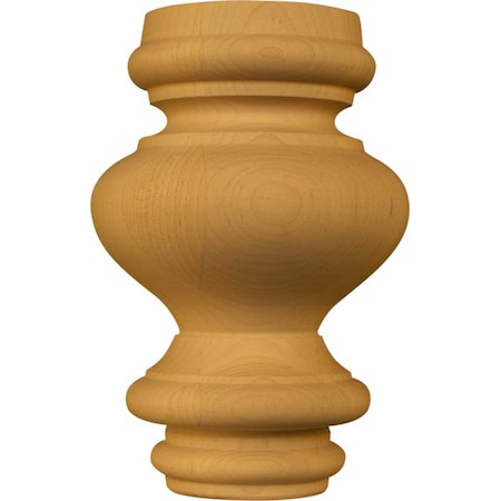 Osborne Wood Products 4 1/2 x 2 7/8 Inch Georgia Round Bun Foot in Hickory 4250H